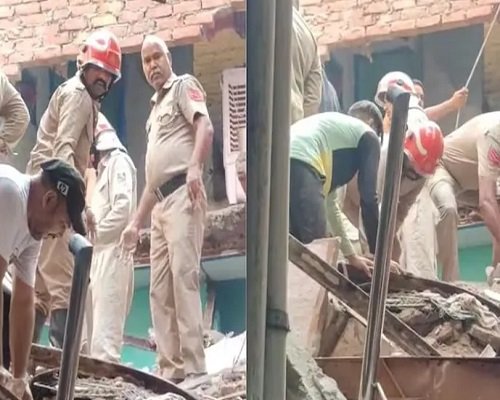 दिल्ली के वेलकम इलाके में गिरी चार मंजिला इमारत, दो की मौत, कई के फंसे होने की खबर, राहत-बचाव कार्य जारी