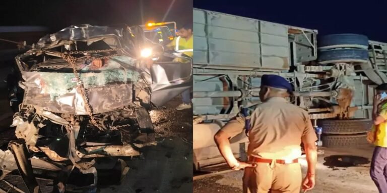 यमुना एक्सप्रेसवे पर दर्दनाक हादसा, कार सवार 6 लोगों की मौत, 2 घायल; निजी बस भी पलटी