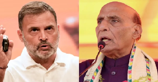 रक्षा मंत्री राजनाथ सिंह का राहुल गांधी पर हमला: कहा—सेना में आरक्षण की मांग देश में अराजकता फैलाने की कोशिश