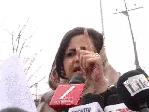 हिजाब विवाद, CM नीतीश को महबूबा की बेटी की धमकी:कहा- अगली बार नकाब को हाथ लगाया तो सबक सिखाएंगे