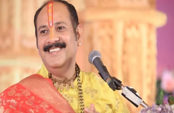 Pandit Pradeep Mishra Katha : पंडित प्रदीप मिश्रा की कथा में हंगामा, पंडाल उखाड़ने की कोशिश से मची अफरा-तफरी