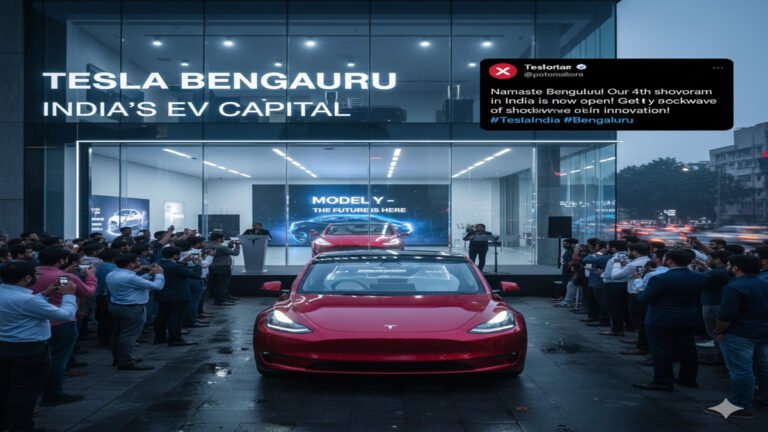 Tesla Bangalore Showroom : बेंगलुरु में टेस्ला शोरूम, बढ़ेगी प्रीमियम ईवी डिमांड